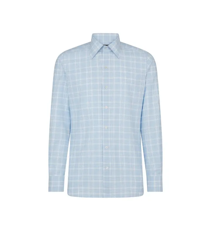 OXFORD TATTERSALL SLIM FIT SHIRT COMBO SKY BLUE online